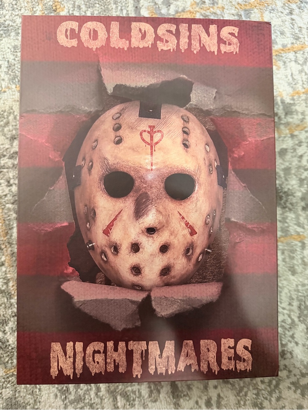 Horror Hockey Mask Art Print - White & Red Nightmares sneakers